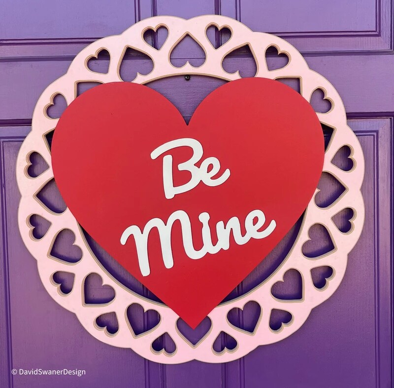 Charming Hearts "Be Mine" Valentine's Wreath